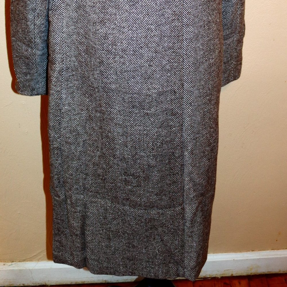 Herringbone Button Front Coat - image 4